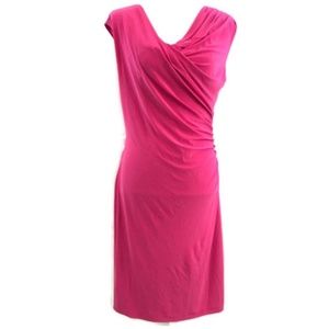 Vince Camuto | Hot Pink Draped Neckline Sle